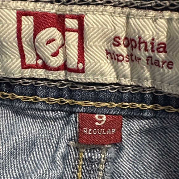 LEI Dark Blue Flare Jeans - Picture 5 of 6